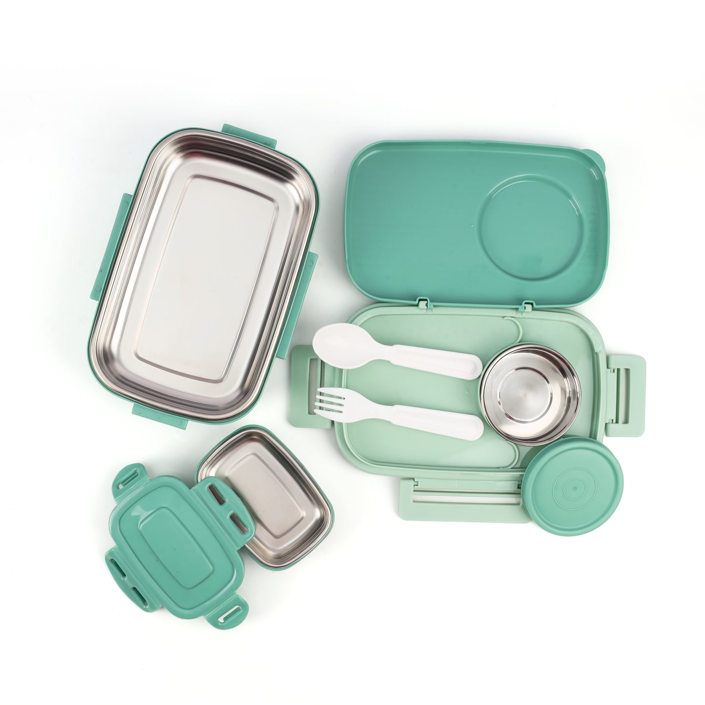 Steel Lunch Box Set – 3 Containers