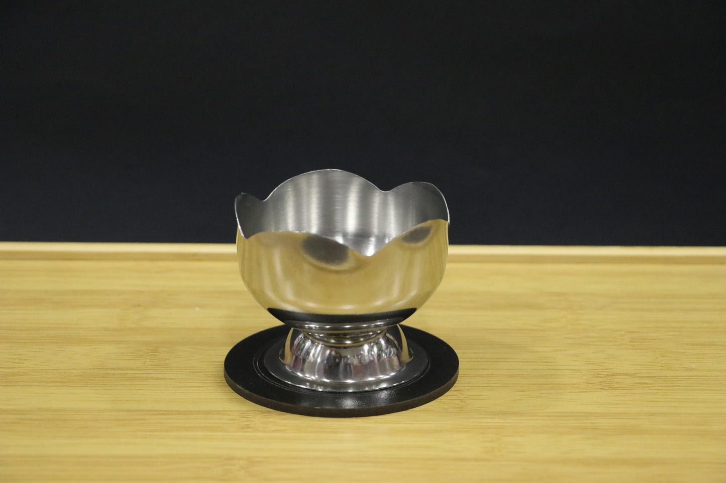 MG Classic Silver Steel Dessert Cup Set with Matching Spoon