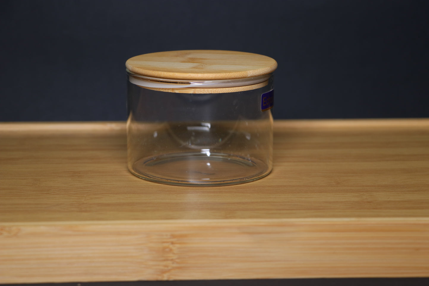 MG Airtight Glass Cannister with Natural Wooden Lid