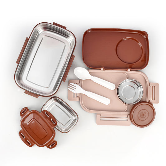 Steel Lunch Box Set – 3 Containers