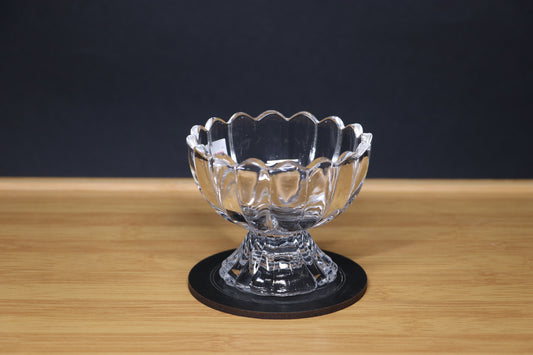 MG Transparent Fluted Ice Cream Cup Set - Stylish & Durable