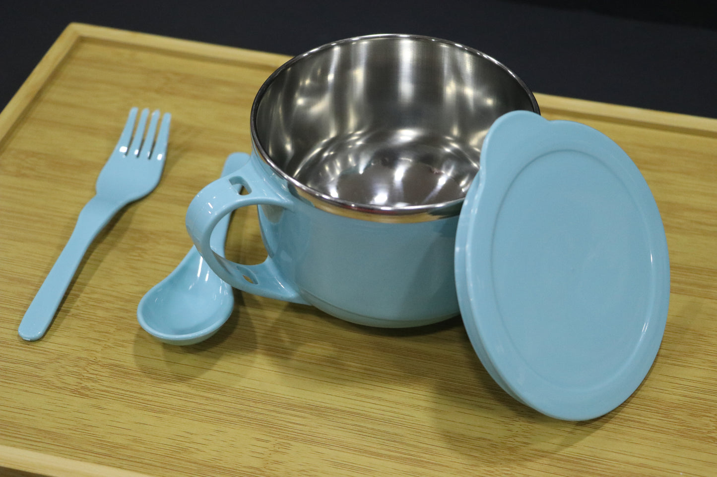 MG Elegant Blue Insulated Soup Mug with Lid – Stylish & Durable