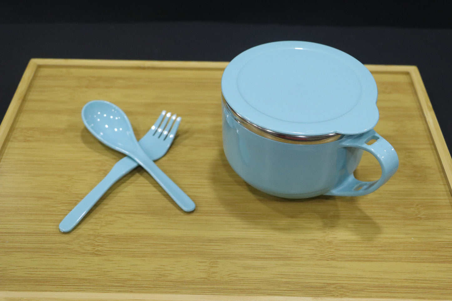 MG Elegant Blue Insulated Soup Mug with Lid – Stylish & Durable