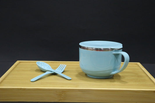 MG Elegant Blue Insulated Soup Mug with Lid – Stylish & Durable