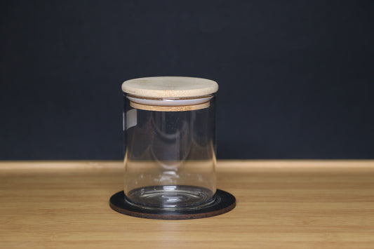 MG Elegant Glass Storage Jars with Bamboo Lids